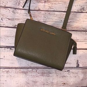 Michael Kors olive green crossbody